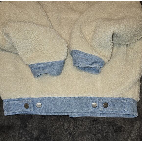 Wrangler Sherpa Denim Jacket XS Womens Western - Picture 6 of 9